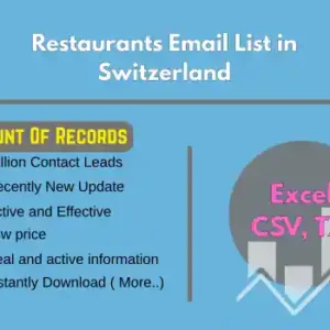 Switzerland Restaurants Email List